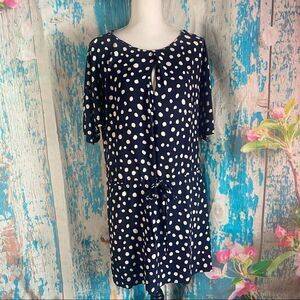Rachel Roy Navy Blue Polka Dot Mini Dress